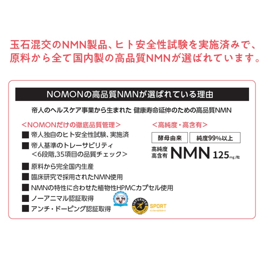 NADaltus ナダルタス 10粒（帝人NOMON）「NMN5日間体験モデル